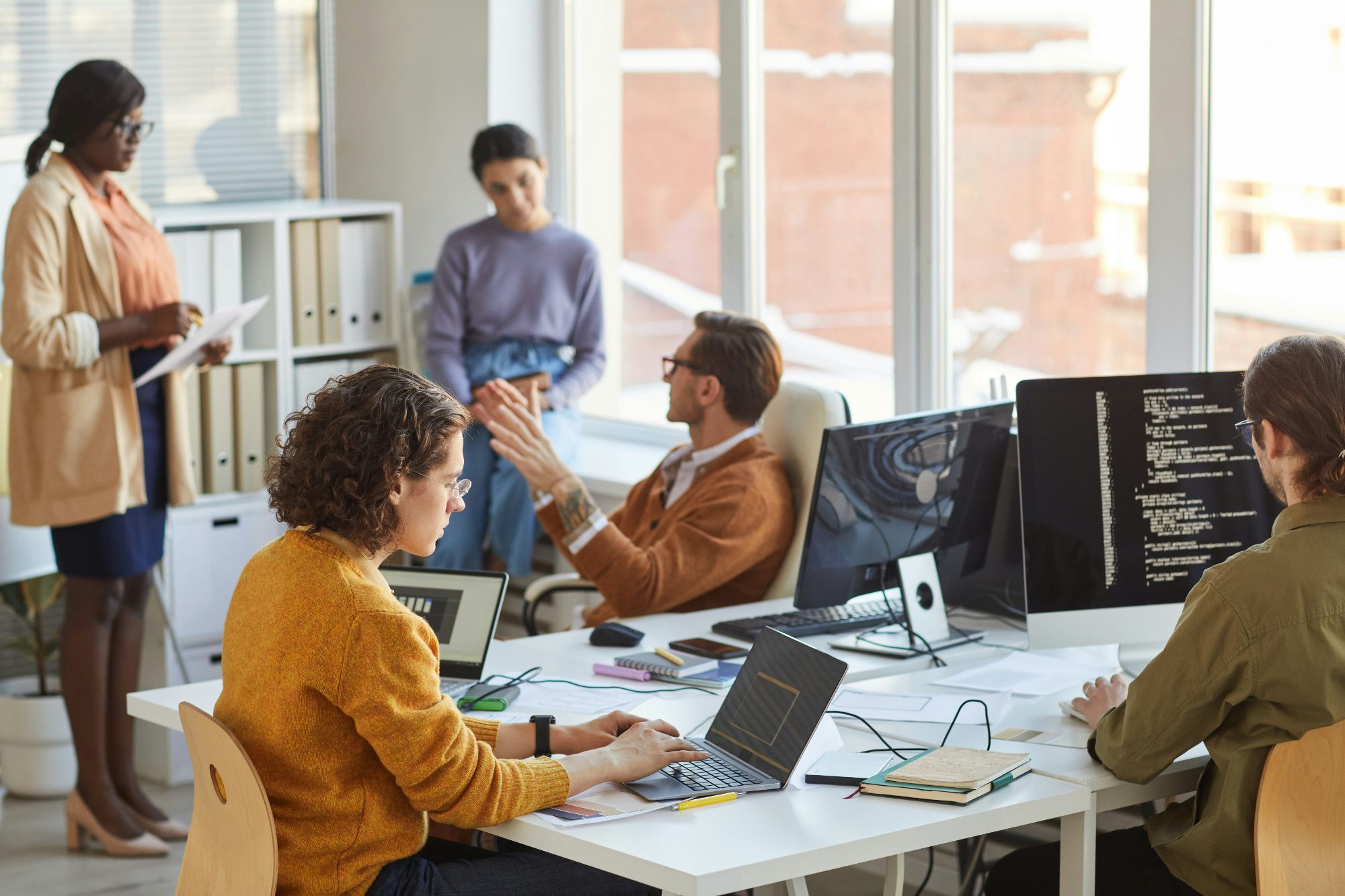 Équipe tech au travail